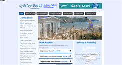 Desktop Screenshot of lydstepbeach.org.uk